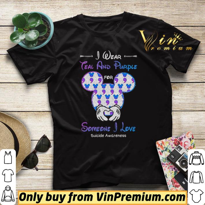 Pretty Mickey mouse I wear teal and purple for someone I love suicide awareness shirt sweater c3ef1e4b pretty mickey mouse i wear teal and purple for someone i love suicide awareness shirt sweater 4 - Pretty Mickey mouse I wear teal and purple for someone I love suicide awareness shirt sweater