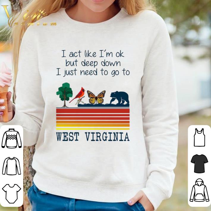 Premium Vintage Bear I Act Like I’m Ok But Deep Down I Just Need To Go To West Virginia shirt sweater d00772d1 premium vintage bear i act like i m ok but deep down i just need to go to west virginia shirt sweater 4 - Premium Vintage Bear I Act Like I’m Ok But Deep Down I Just Need To Go To West Virginia shirt sweater