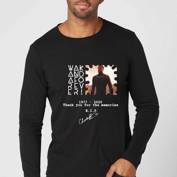 Original RIP Chadwick Boseman Black Panther 1977 2020 Thank You For The Memories Signature shirt d03bbf86 original rip chadwick boseman black panther 1977 2020 thank you for the memories signature shirt 4 - Original RIP Chadwick Boseman Black Panther 1977 2020 Thank You For The Memories Signature shirt