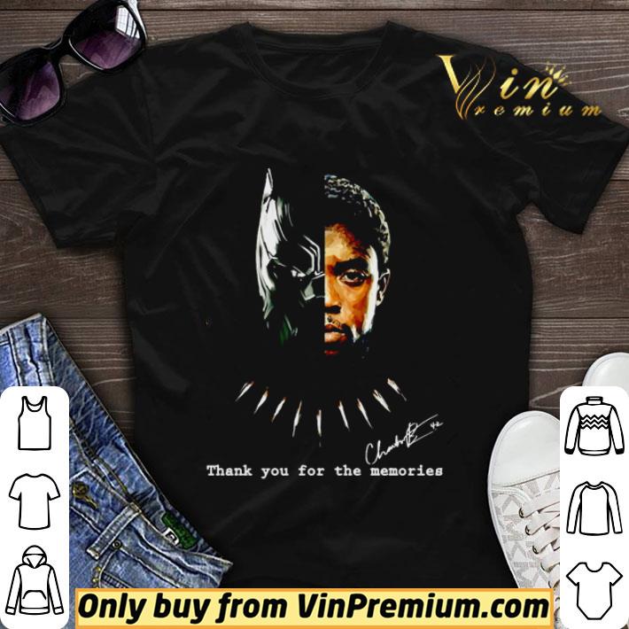 Black Panther Chadwick Boseman thank you for the memories signature shirt sweater