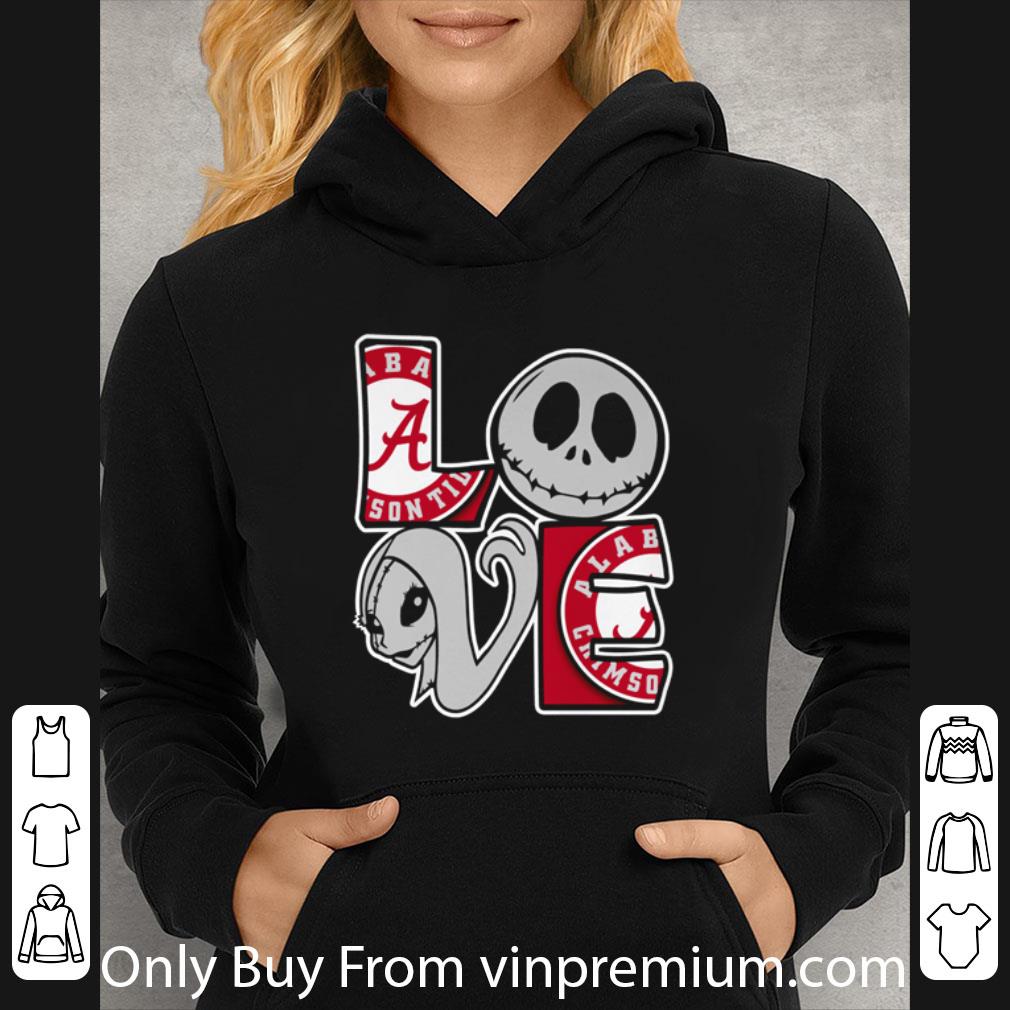 Official Jack Skellington And Sally Love Alabama Crimson Tide shirt e8e68c90 official jack skellington and sally love alabama crimson tide shirt 4 - Official Jack Skellington And Sally Love Alabama Crimson Tide shirt
