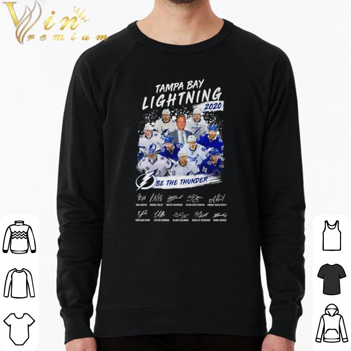 f09e889d funny tampa bay lightning 2020 be the thunder members signature shirt sweater 4 - Funny Tampa Bay Lightning 2020 be the thunder members signature shirt sweater