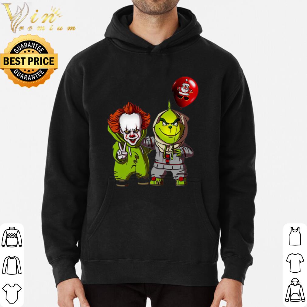 Baby Pennywise and Baby Grinch happy Halloween shirt 265113ad baby pennywise and baby grinch happy halloween shirt 4 - Baby Pennywise and Baby Grinch happy Halloween shirt