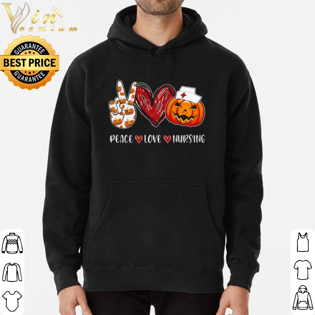 Pumpkin Peace Love Nursing Halloween shirt 39fb013a pumpkin peace love nursing halloween shirt 4 - Pumpkin Peace Love Nursing Halloween shirt