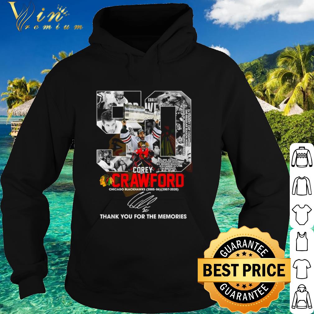 5acf6a03 official 50 corey crawford chicago blackhawks thank you for the memories shirt 4 - Official 50 Corey Crawford Chicago Blackhawks thank you for the memories shirt