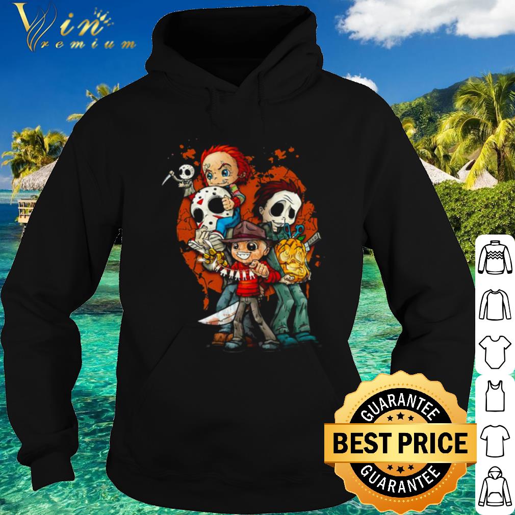cc2a64d1 top chibi michael myers jason voorhees chucky georgie denbrough halloween shirt 4 - Top Chibi Michael Myers Jason Voorhees Chucky Georgie Denbrough Halloween shirt