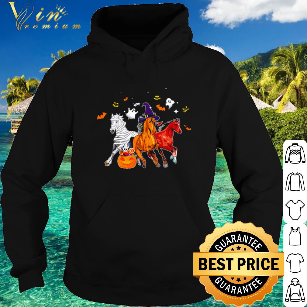 d65520bf top halloween three horses pumpkin shirt 4 - Top Halloween three horses pumpkin shirt