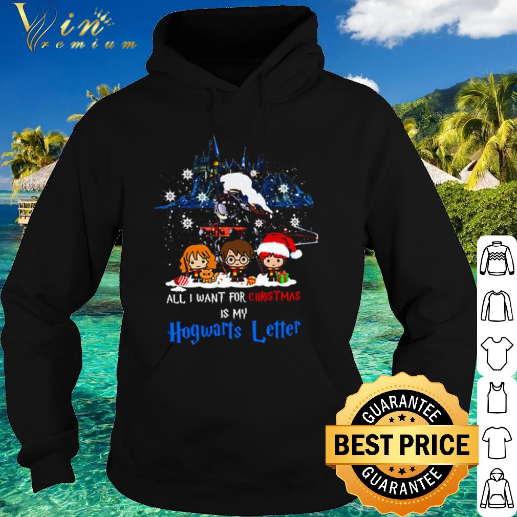 e3a1b09f official harry potter characters chibi all i want for christmas is my hogwarts letter shirt 4 - Official Harry Potter characters chibi all i want for Christmas is my Hogwarts Letter shirt