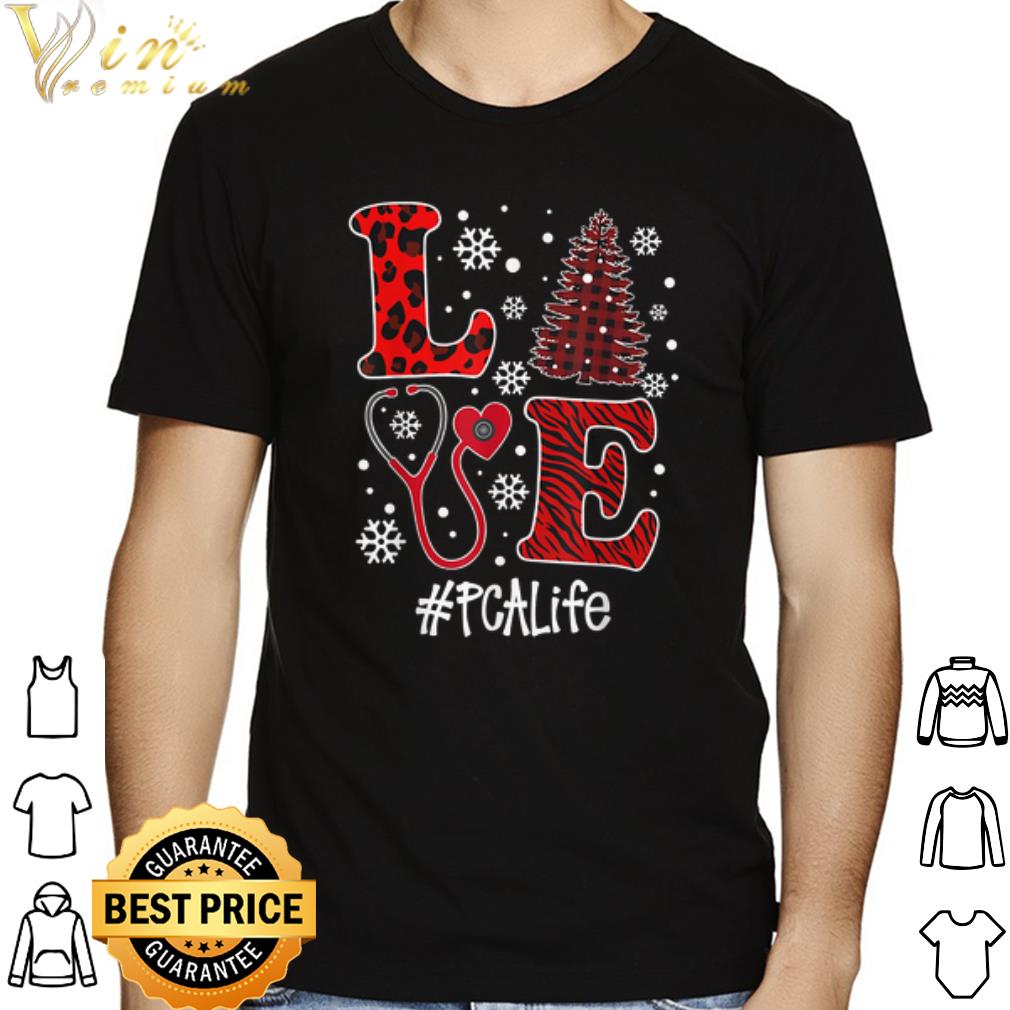 09064138 love nurse pcalife tree christmas shirt 4 - Love Nurse PCALife Tree Christmas shirt