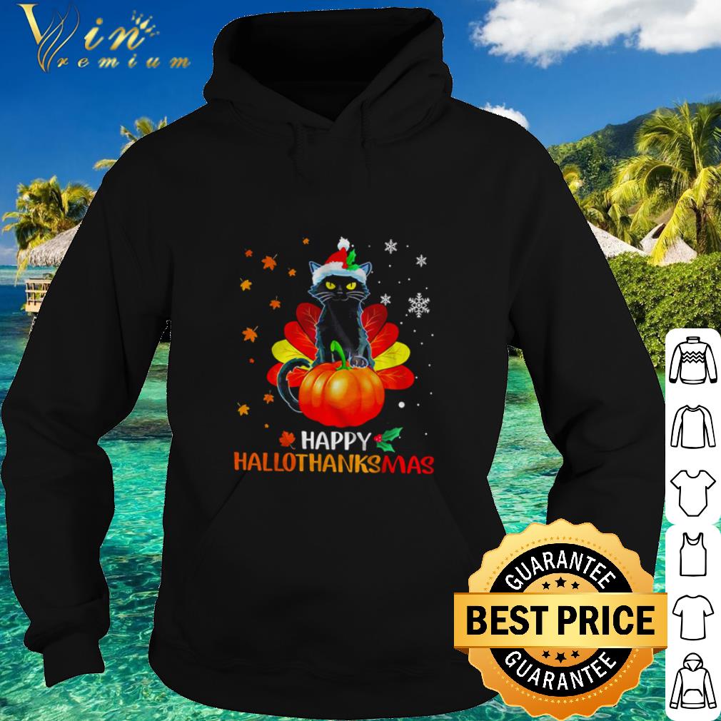 120b4970 official santa cat happy hallothanksmas pumpkin thanksgiving christmas shirt 4 - Official Santa Cat happy Hallothanksmas Pumpkin Thanksgiving Christmas shirt