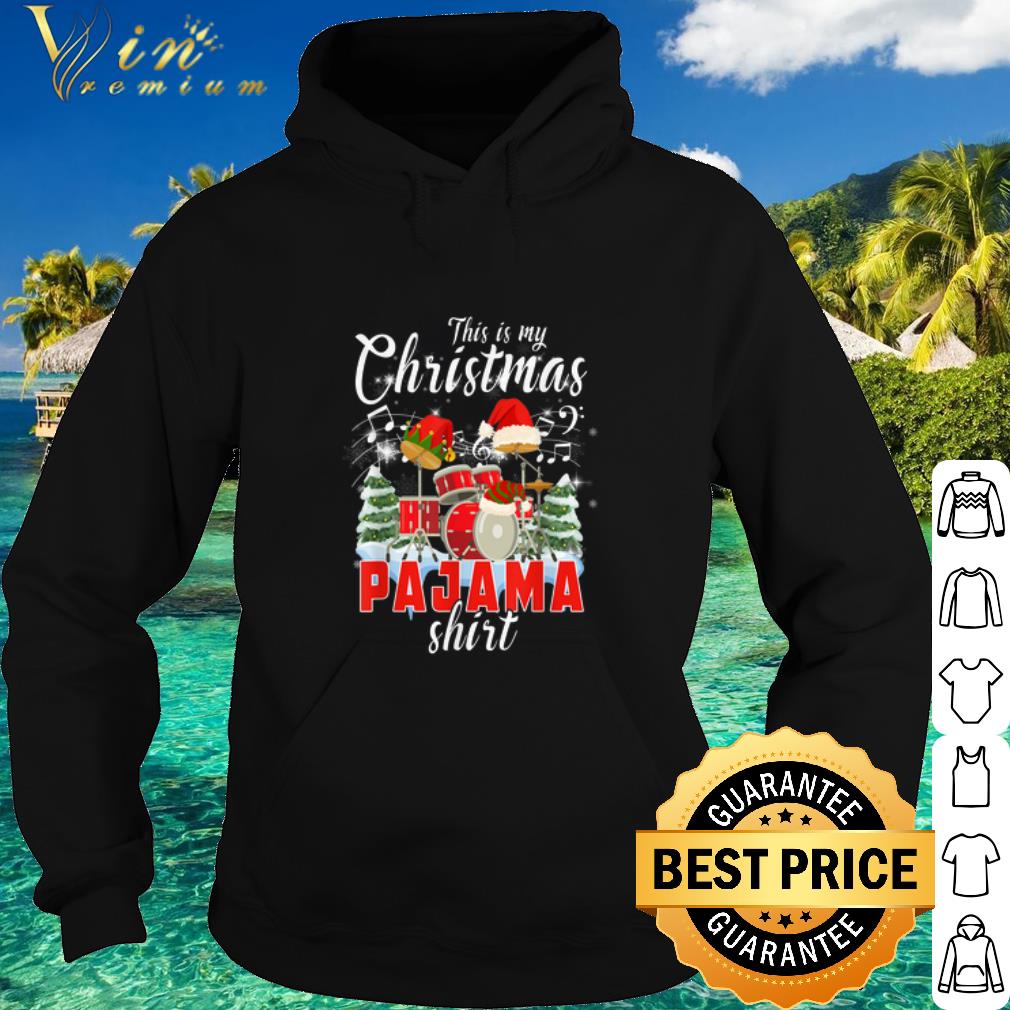 229ebfb2 cool this is my christmas pajama santa drum shirt 4 - Cool This Is My Christmas Pajama Santa Drum shirt
