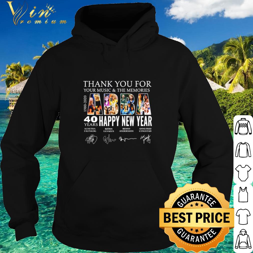 Pretty ABBA Band 1980 2020 thank you for your music the memories Signature shirt 25c0489b pretty abba band 1980 2020 thank you for your music the memories signature shirt 4 - Pretty ABBA Band 1980 2020 thank you for your music the memories Signature shirt