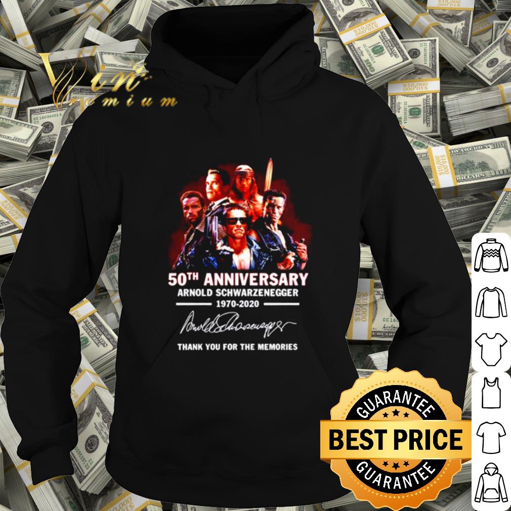 Official 50th Anniversary Arnold Schwarzenegger thank you for the memories shirt 5663a863 official 50th anniversary arnold schwarzenegger thank you for the memories shirt 4 - Official 50th Anniversary Arnold Schwarzenegger thank you for the memories shirt