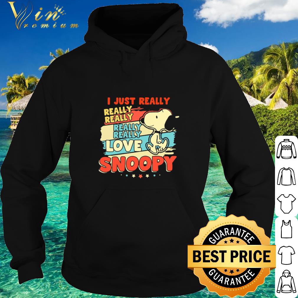 6cba04fe premium snoopy i just really really really love snoopy shirt 4 - Premium Snoopy I just really really really love Snoopy shirt