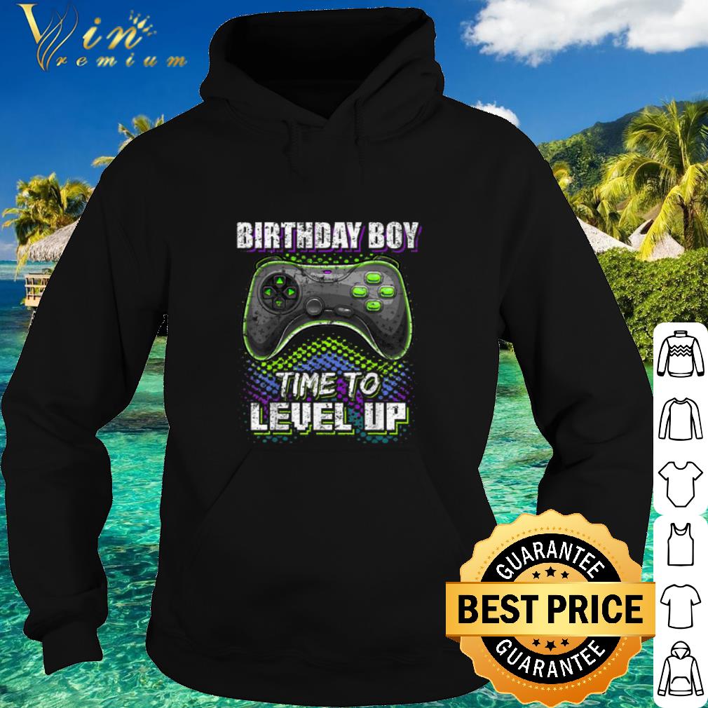 778a7775 official birthday boy time to level up shirt 4 - Official Birthday Boy Time to Level Up shirt