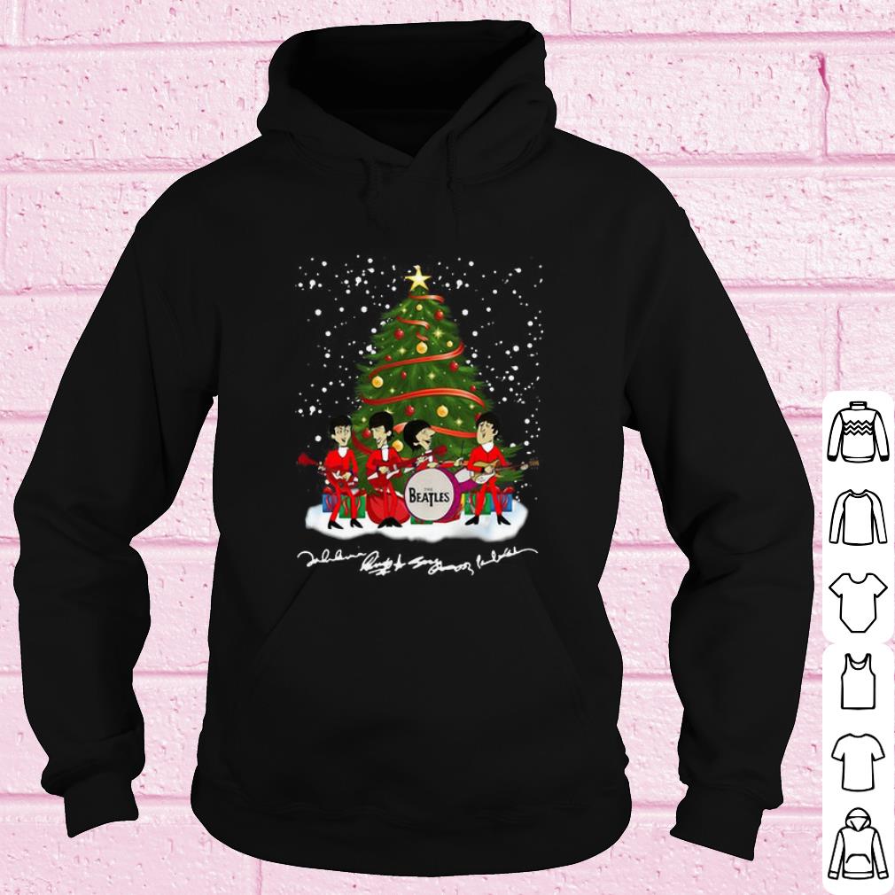 cba443f0 nice the beatles tree christmas signature shirt 4 - Nice The Beatles Tree Christmas Signature shirt