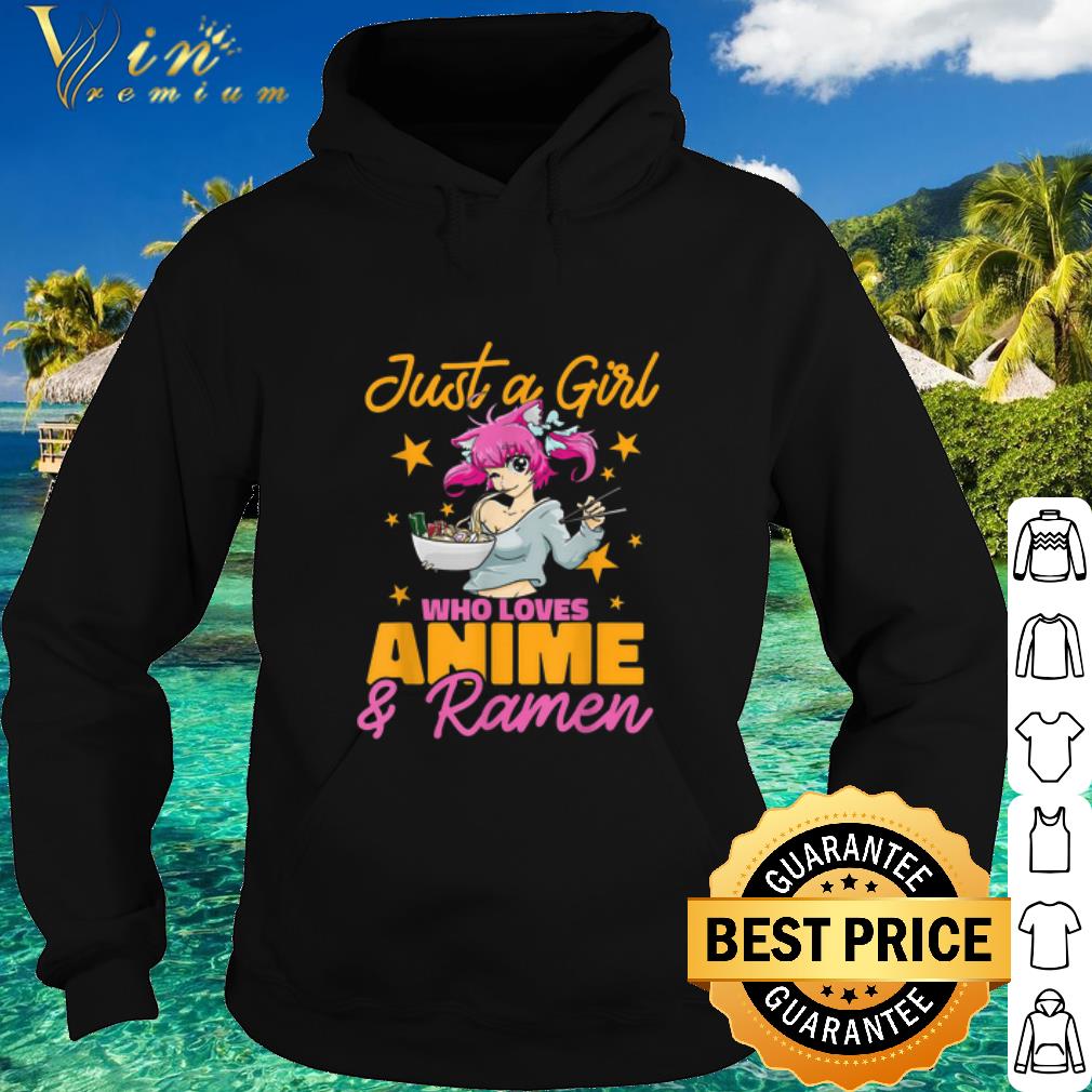 f76d7a54 best anime just a girl who loves anime and ramen shirt 4 - Best Anime Just a Girl Who Loves Anime and Ramen shirt