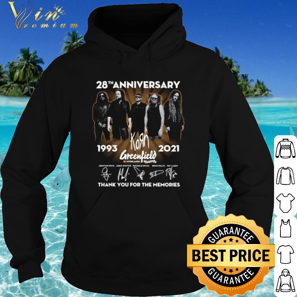 Best 28th anniversary Korn Greenfield thank you for the memories signatures shirt 374c415b best 28th anniversary korn greenfield thank you for the memories signatures shirt 4 - Best 28th anniversary Korn Greenfield thank you for the memories signatures shirt