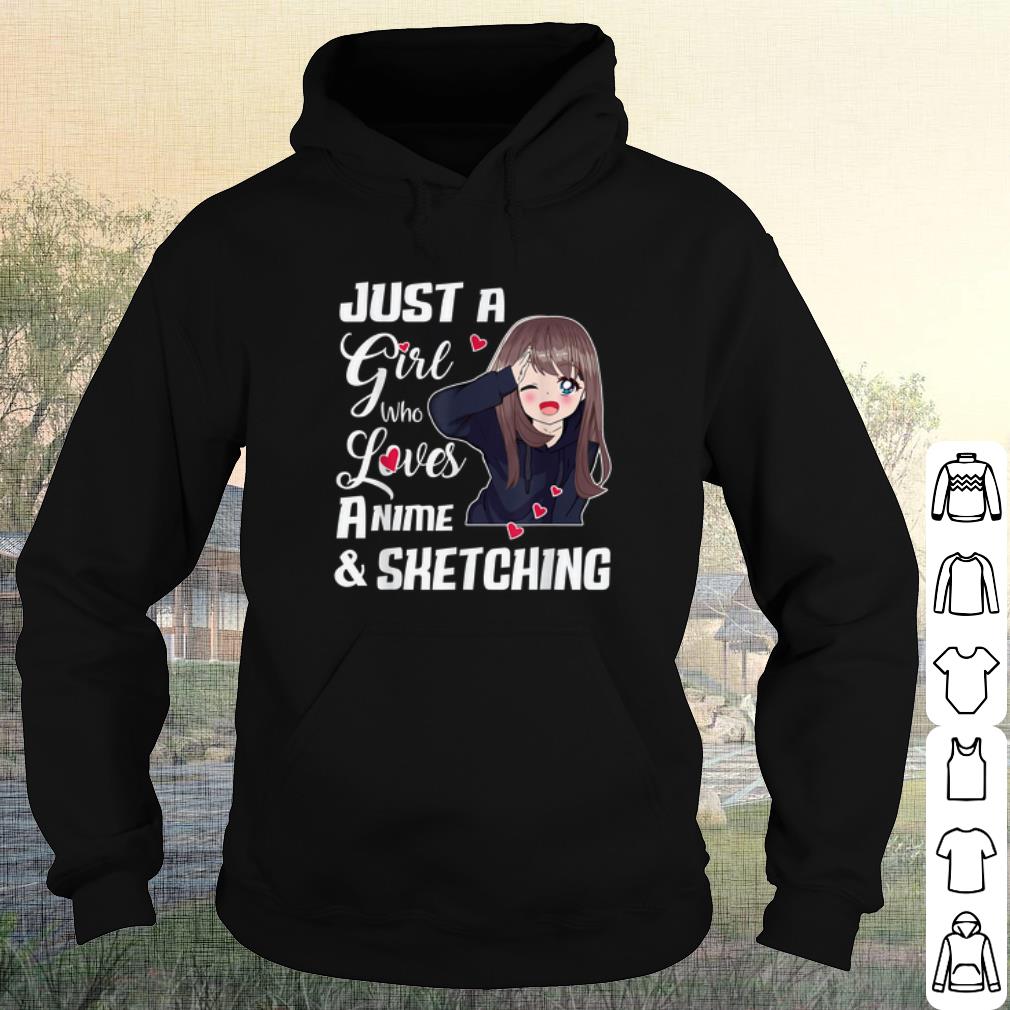 38aa3921 premium just a girl who loves anime and sketching drawing shirt 4 - Premium Just A Girl Who Loves Anime and Sketching Drawing shirt