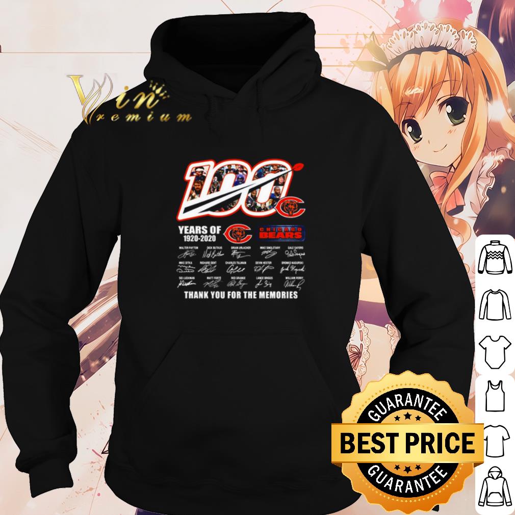 48b1ac7f official 100 years of chicago bears thank you for the memories signature shirt 4 - Official 100 Years Of Chicago Bears Thank You For The Memories Signature shirt