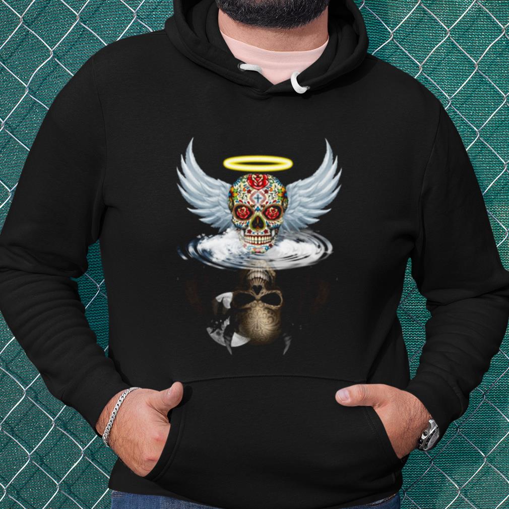 7705671c nice sugar skull evil devil water mirror shirt 4 - Nice Sugar Skull Evil Devil Water Mirror shirt