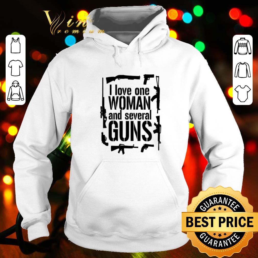 83d0a86b best i love one woman and several guns shirt 4 - Best I love one woman and several Guns shirt