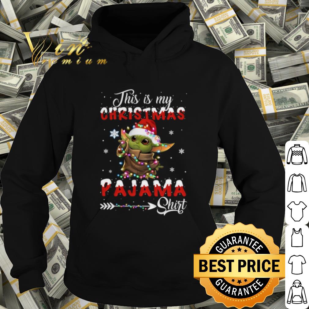 b1de367b official baby yoda this is my christmas pajama shirt christmas light shirt 4 - Official Baby Yoda This is my Christmas Pajama shirt Christmas light shirt