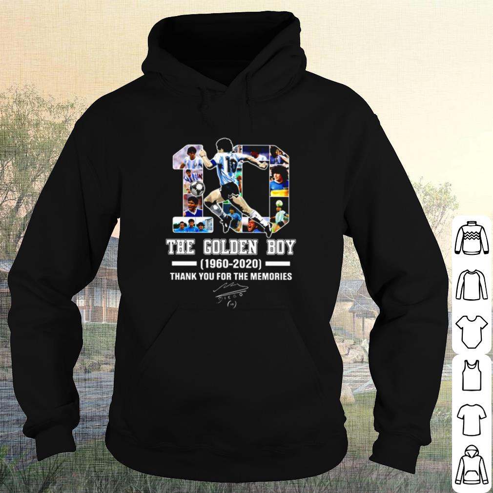 c7fb9984 official maradona 10 the golden boy 1960 2020 thank you for the memories shirt 4 - Official Maradona 10 the golden boy 1960 2020 thank you for the memories shirt