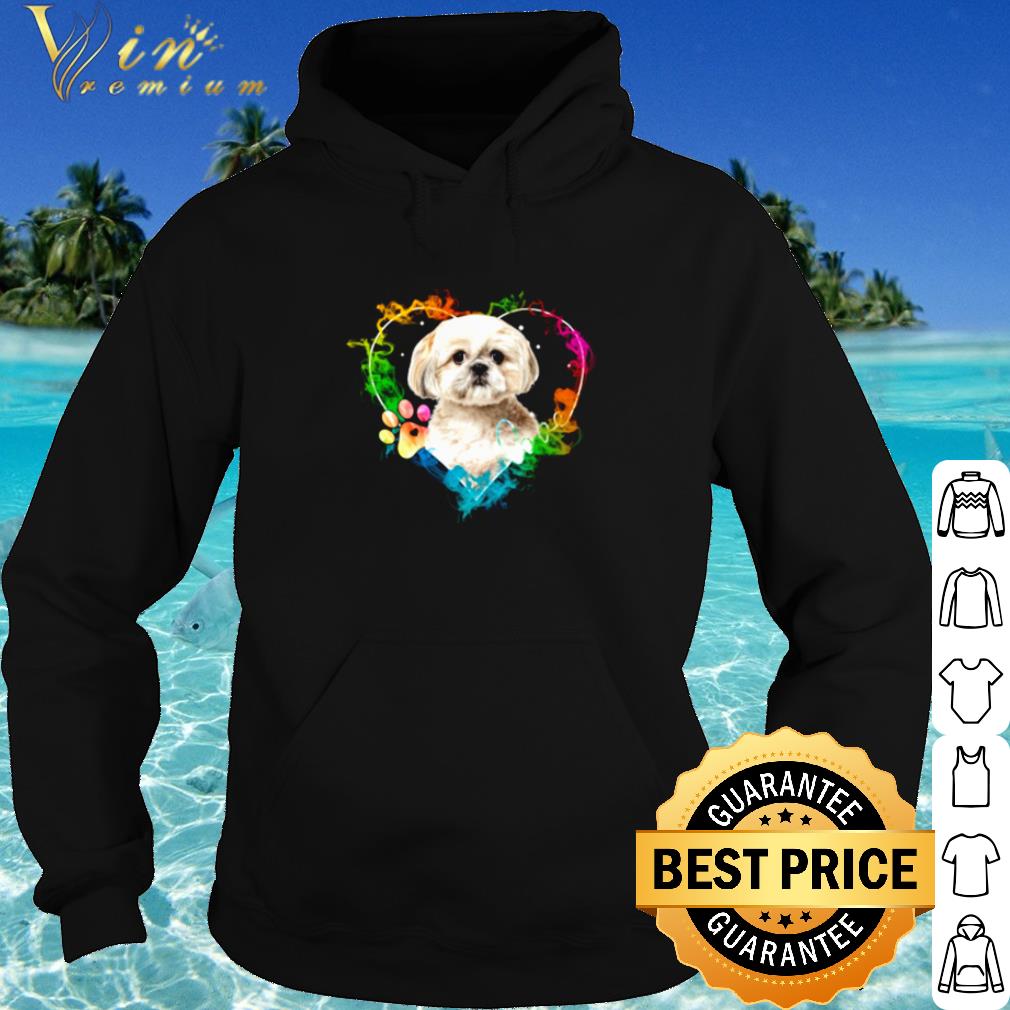 d88999c5 best shih tzu heart color shirt 4 - Best Shih Tzu Heart Color shirt