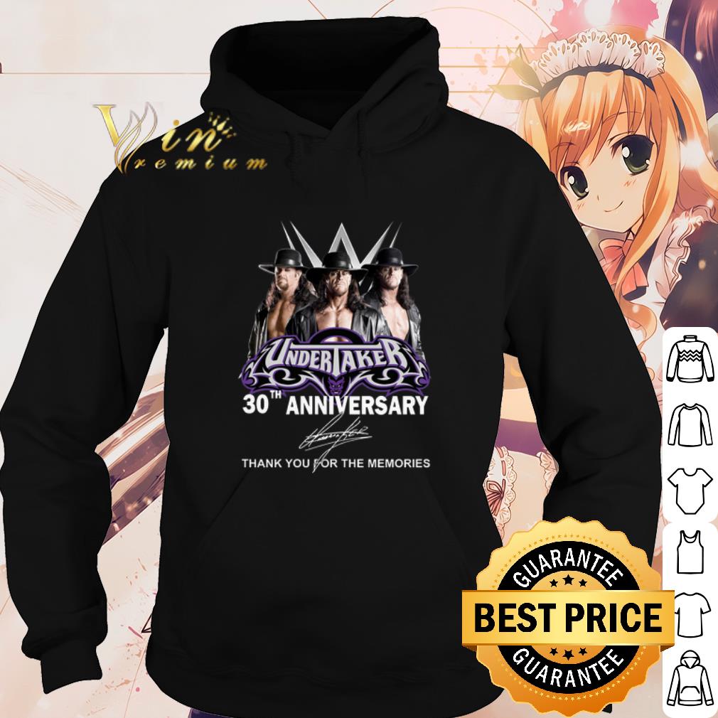 Premium Undertaker 30th Anniversary Thank You For The Memories Signature shirt e35eb19a premium undertaker 30th anniversary thank you for the memories signature shirt 4 - Premium Undertaker 30th Anniversary Thank You For The Memories Signature shirt