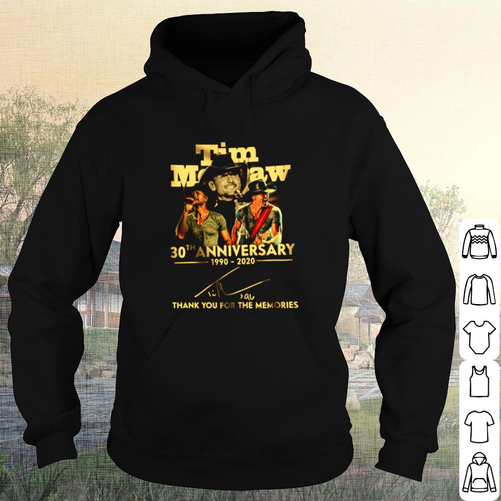 e4ddf146 premium tim mcgraw 30th anniversary 2020 thank you for the memories signature shirt 4 - Premium Tim Mcgraw 30th Anniversary 2020 Thank You For The Memories Signature shirt