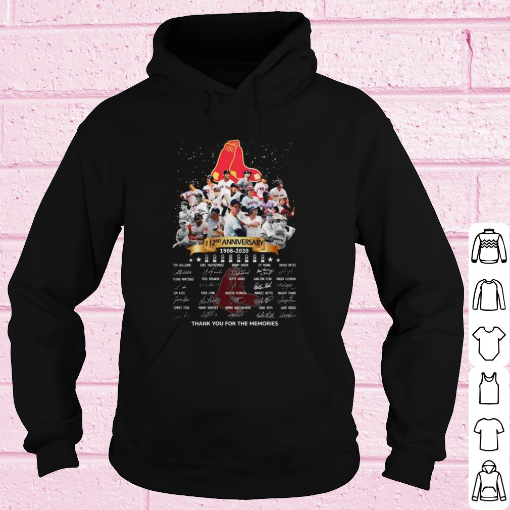 feb2e9a8 nice the boston red sox 112nd anniversary thank the memories signatures shirt 4 - Nice The Boston Red Sox 112nd Anniversary Thank The Memories Signatures shirt