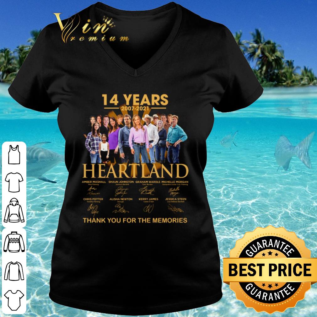 Official 14 Years Of Heartland 2007 2021 Thank You For The Memories shirt Official 14 Years Of Heartland 2007 2021 Thank You For The Memories shirt