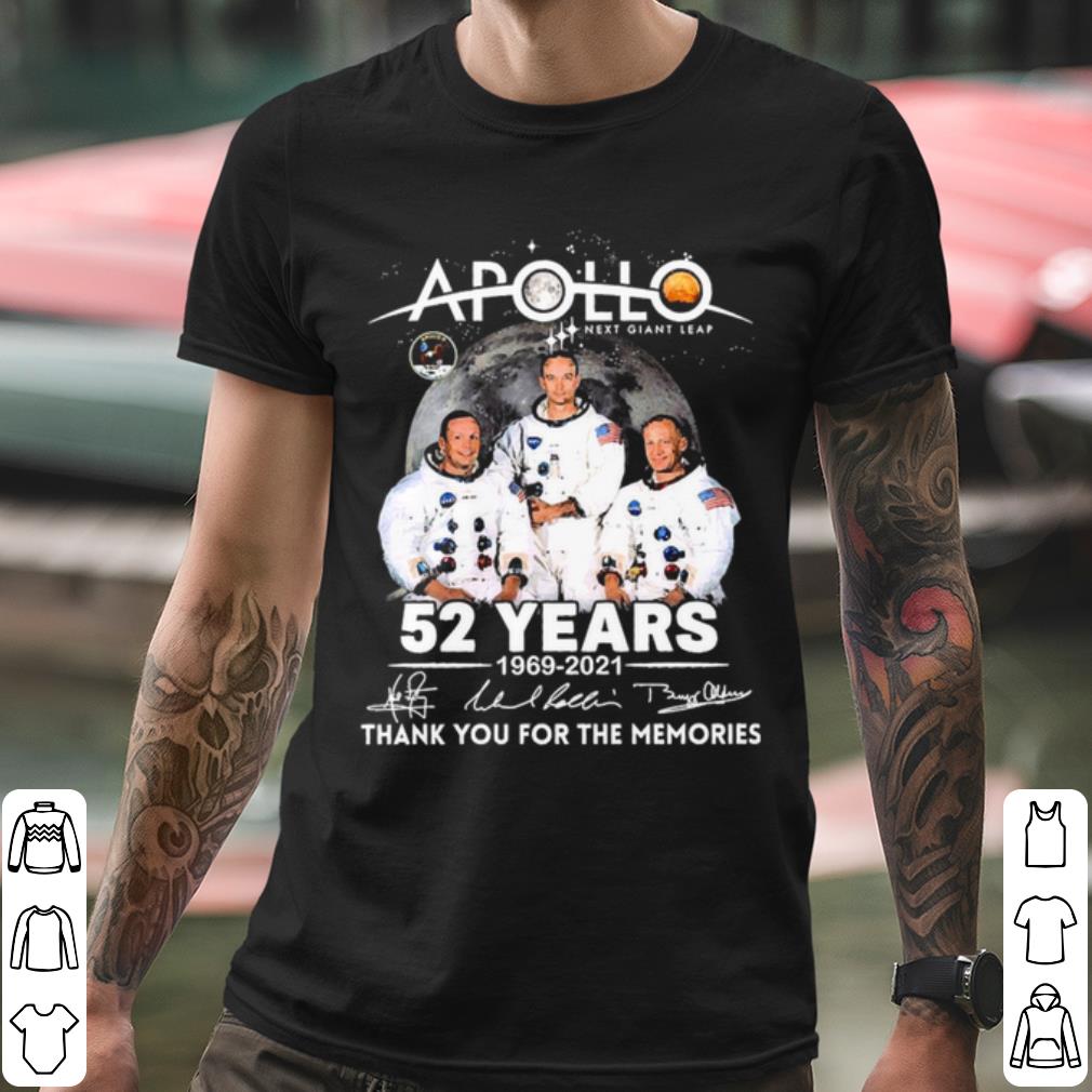 Official Apollo Next Giant Leap 52 Years 1969 2021 Thank Memories Signatures shirt 0423e3fe official apollo next giant leap 52 years 1969 2021 thank memories signatures shirt 4 - Official Apollo Next Giant Leap 52 Years 1969 2021 Thank Memories Signatures shirt