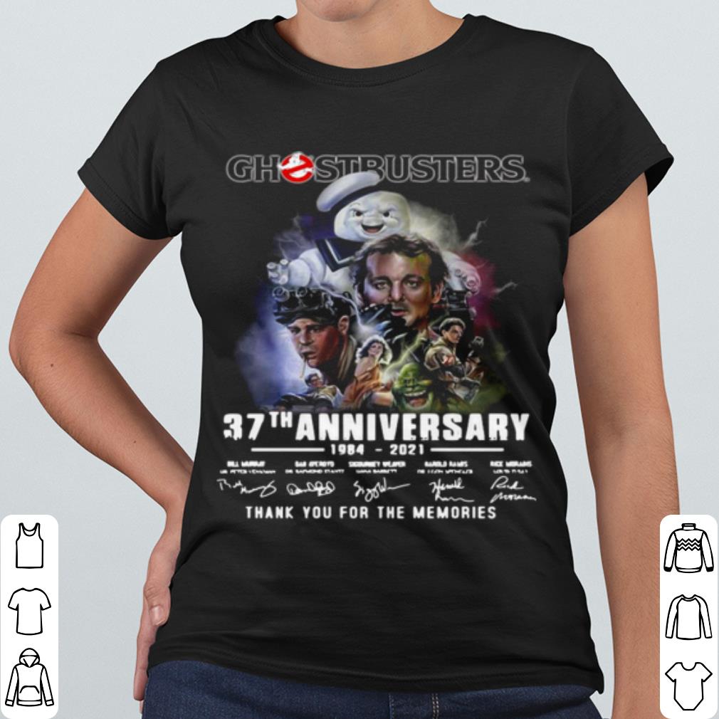 Best Ghostbusters 37th Anniversary Thank You For The Memories Signature shirt 2542e319 best ghostbusters 37th anniversary thank you for the memories signature shirt 4 - Best Ghostbusters 37th Anniversary Thank You For The Memories Signature shirt