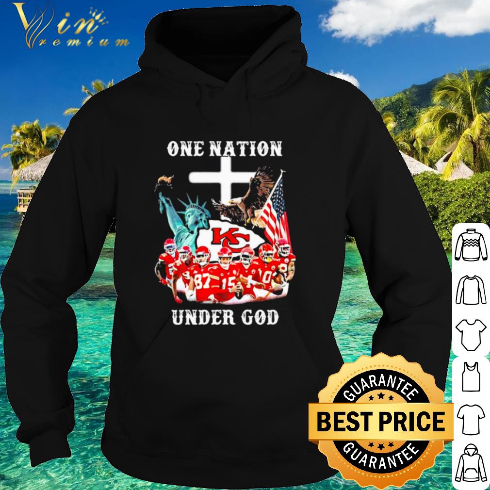 37a44858 nice one nation under god chiefs eagle american flag shirt 4 - Nice One Nation Under God Chiefs Eagle American Flag shirt