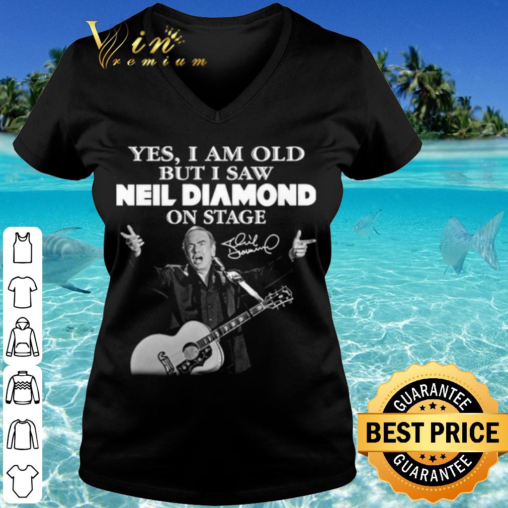 Official Yes I Saw Neil Diamond On Stage Signature shirt Official Yes I Saw Neil Diamond On Stage Signature shirt