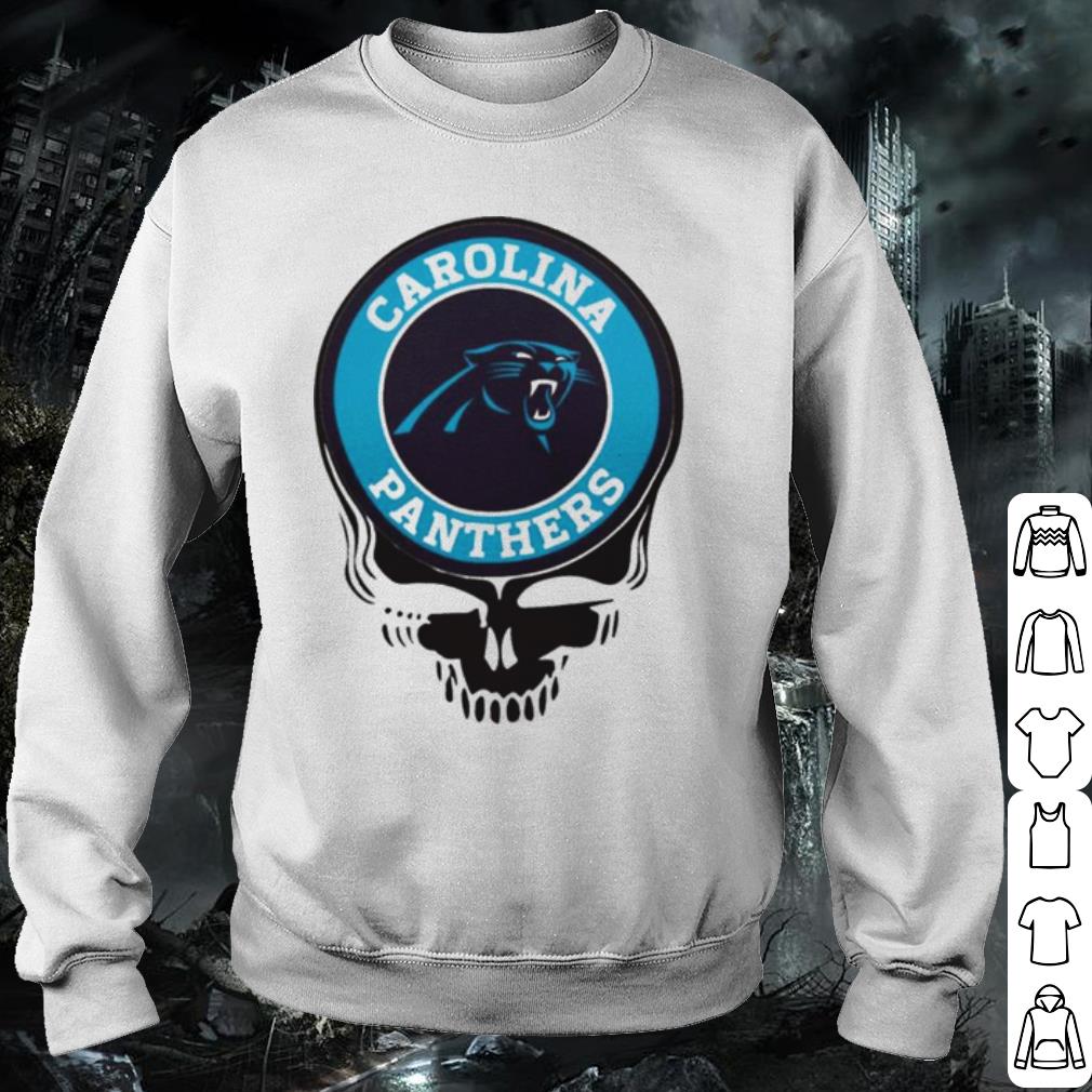 Nice Carolina Panthers Football Skull shirt Nice Carolina Panthers Football Skull shirt