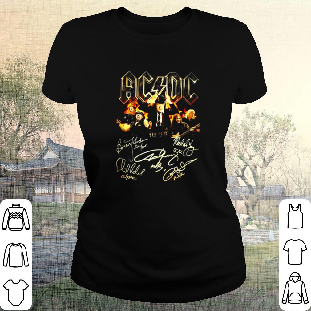 Nice Signature Acdc Members shirt Nice Signature Acdc Members shirt