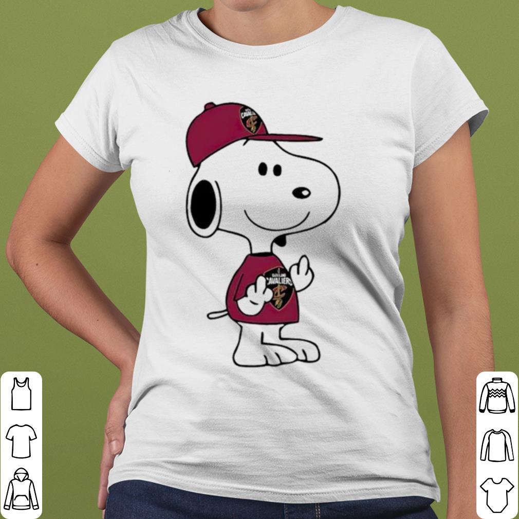 6feccb15 best snoopy cleveland cavaliers nba double middle fingers fuck you shirt 4 - Best Snoopy Cleveland Cavaliers NBA Double Middle Fingers Fuck You shirt