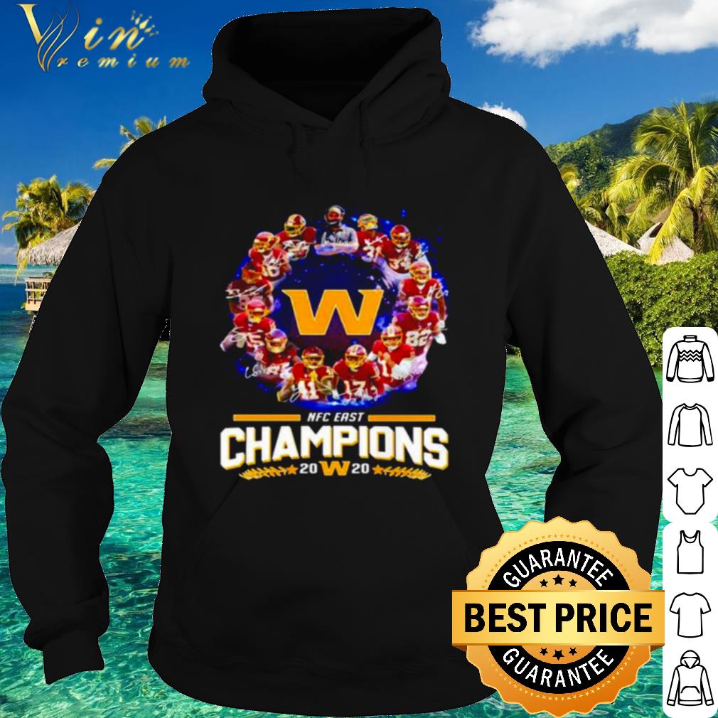 75382569 best washington football team nfc east champions 2020 signatures shirt 4 - Best Washington Football Team Nfc East Champions 2020 Signatures shirt