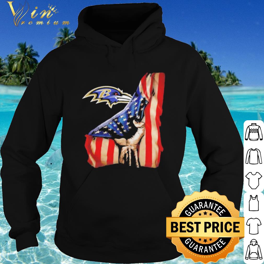 7a0f3700 premium baltimore ravens american flag shirt 4 - Premium Baltimore Ravens American Flag shirt