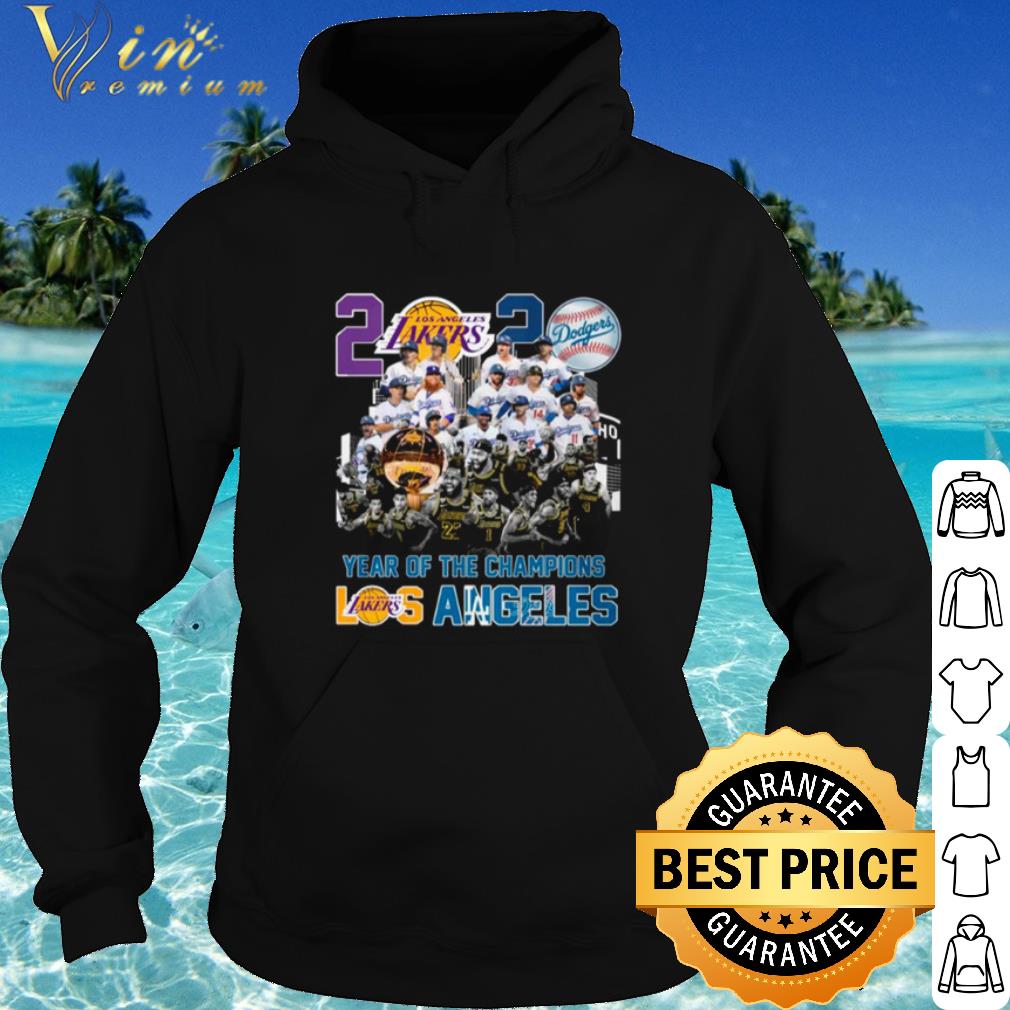 82f1a335 premium 2020 year of the champions la lakers and la dodgers shirt 4 - Premium 2020 Year Of The Champions La Lakers And La Dodgers shirt