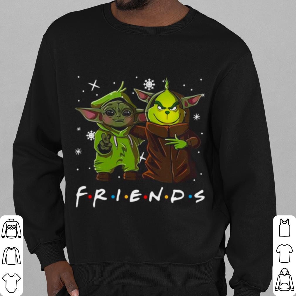 8a411192 premium friends baby yoda and baby grinch shirt 4 - Premium Friends Baby Yoda And Baby Grinch shirt