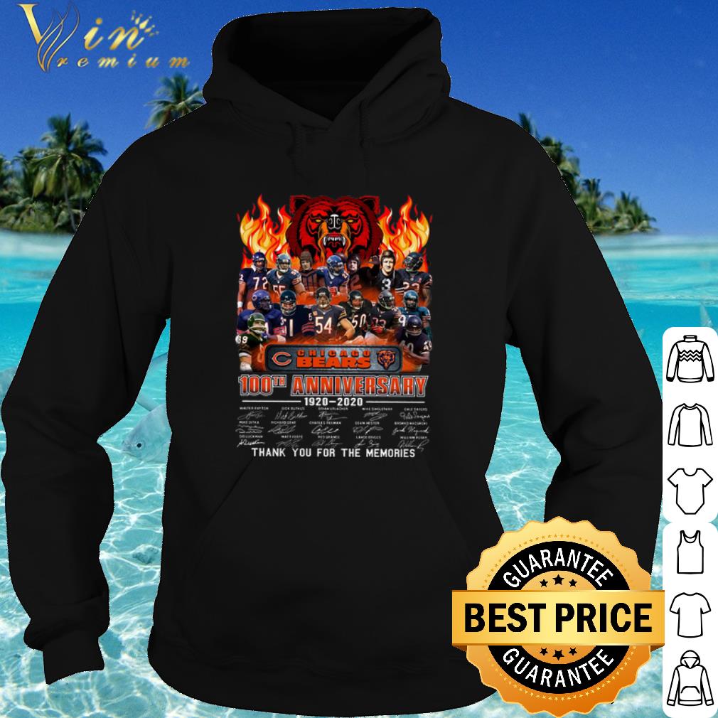 Premium Chicago Bears 100th Anniversary Thank You For The Memories Signature shirt 9635b7a4 premium chicago bears 100th anniversary thank you for the memories signature shirt 4 - Premium Chicago Bears 100th Anniversary Thank You For The Memories Signature shirt