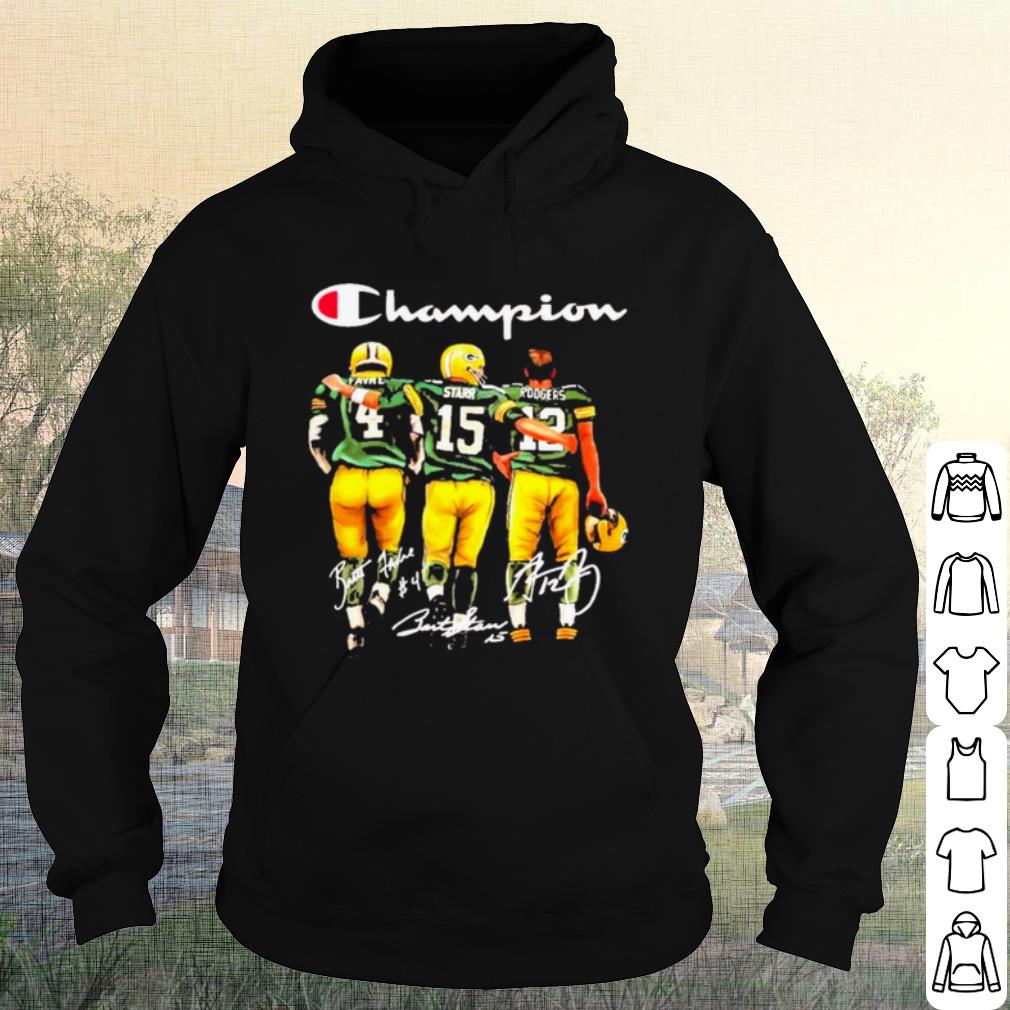 97471097 official brett favre bart starr aaron rodgers champion signatures shirt 4 - Official Brett Favre Bart Starr Aaron Rodgers Champion Signatures shirt