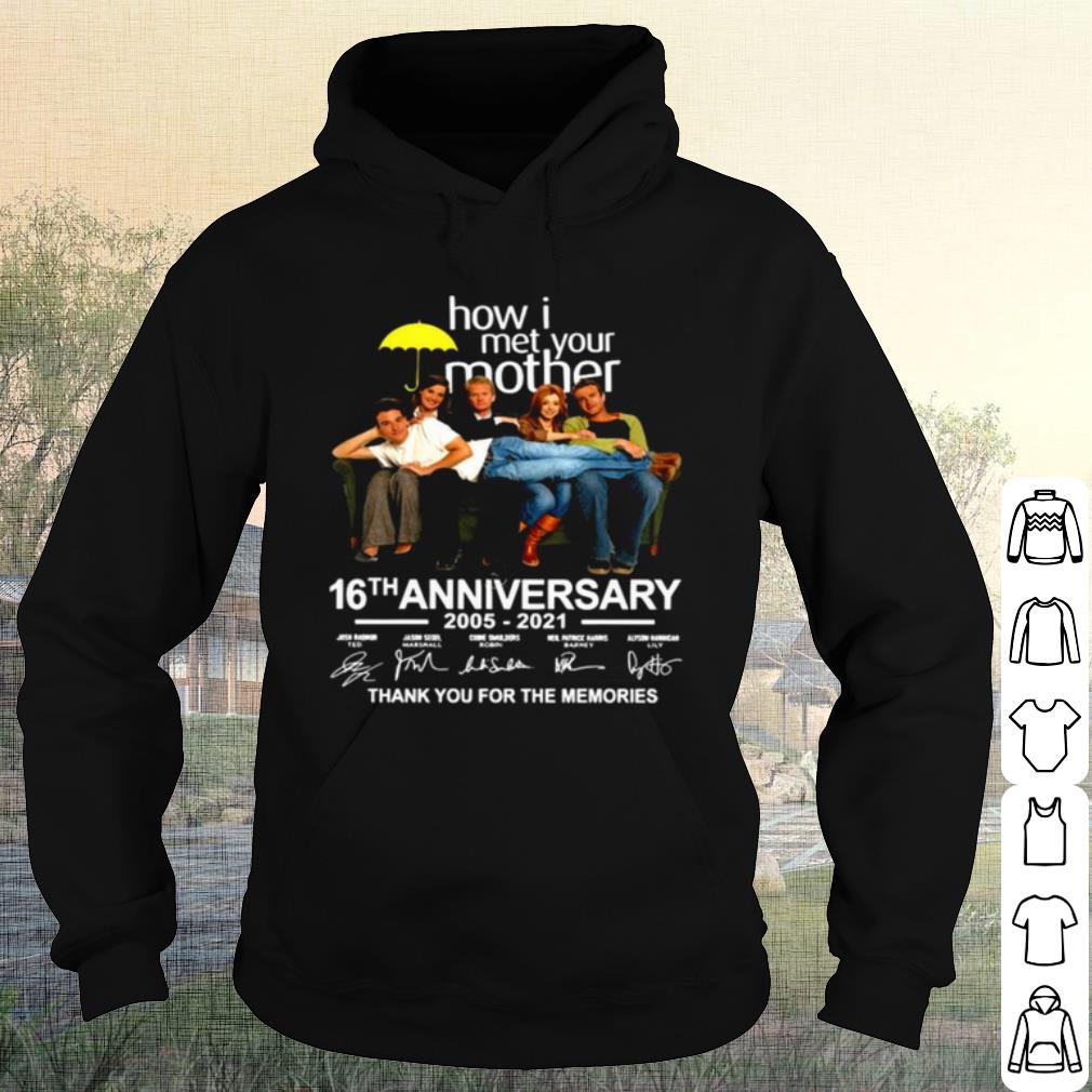 9978e8f7 official how i met your mother 16th anniversary 2005 2021 signatures shirt 4 - Official How I Met Your Mother 16th Anniversary 2005 2021 Signatures shirt