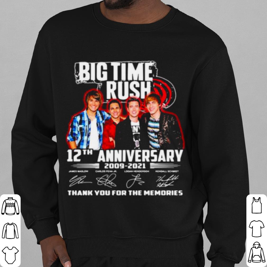 9e990365 premium big time rush 12th anniversary 2009 2021 thank the memories signature shirt 4 - Premium Big Time Rush 12th Anniversary 2009 2021 Thank The Memories Signature shirt