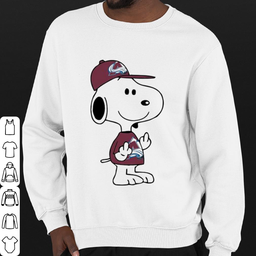 a04bbbdf premium snoopy colorado avalanche nhl double middle fingers fuck you shirt 4 - Premium Snoopy Colorado Avalanche NHL Double Middle Fingers Fuck You shirt