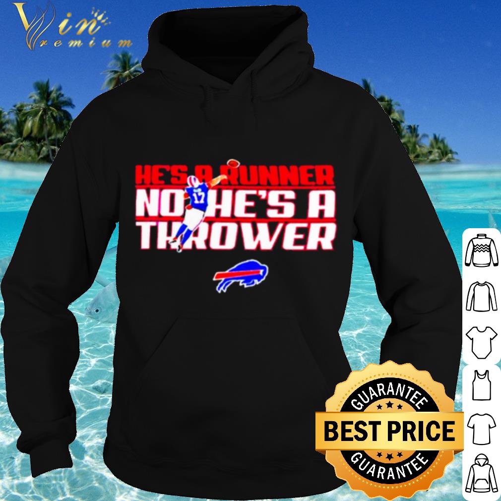 c9a12de8 premium josh allen buffalo bills hes a runner no hes a thrower shirt 4 - Premium Josh Allen Buffalo Bills Hes A Runner No Hes A Thrower shirt